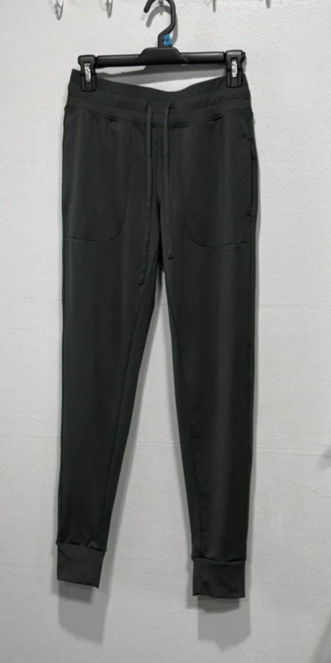 Z by Zella Womens Joggers Pants Pockets Drawstring Waist Size S Green Casual Run - Picture 1 of 11